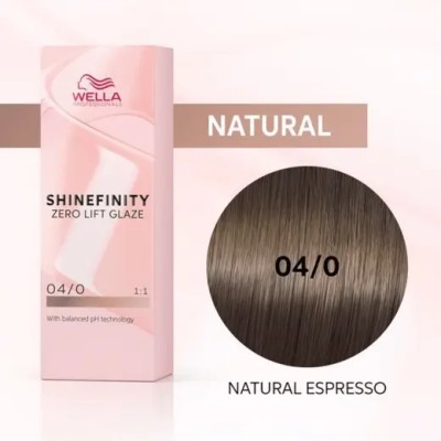 Wella Professional Shinefinity Zero Lift Glaze - plaukų dažai, 60 ml - 00/00 Clear