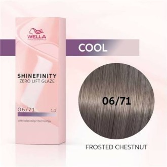 Wella Professional Shinefinity Zero Lift Glaze - plaukų dažai, 60 ml - 06/0 Natural Brandy