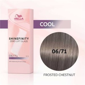 Wella Professional Shinefinity Zero Lift Glaze - plaukų dažai, 60 ml - 06/0 Natural Brandy