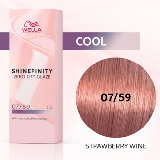 Wella Professional Shinefinity Zero Lift Glaze - plaukų dažai, 60 ml - 07/12 Cool Mushroom