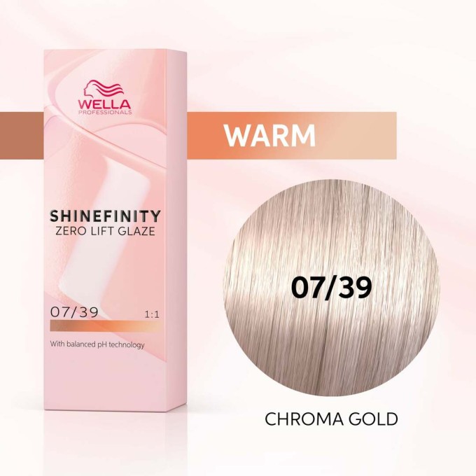 Wella Professional Shinefinity Zero Lift Glaze - plaukų dažai, 60 ml - 07/12 Cool Mushroom