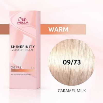 Wella Professional Shinefinity Zero Lift Glaze - plaukų dažai, 60 ml - 09/07 Beige Sand