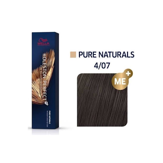 Wella Professional Koleston Perfect ME + Pure Naturals - Permanent hair color 4/0