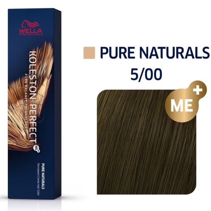 Wella Professional Koleston Perfect ME + Pure Naturals - plaukų dažai, 60 ml - 5/0