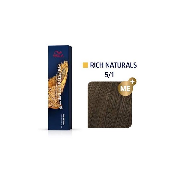 Wella Professional Koleston Perfect ME + Pure Naturals - plaukų dažai, 60 ml - 5/0