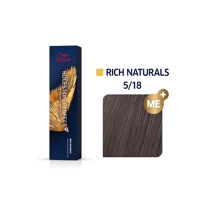 Wella Professional Koleston Perfect ME + Pure Naturals - plaukų dažai, 60 ml - 5/0