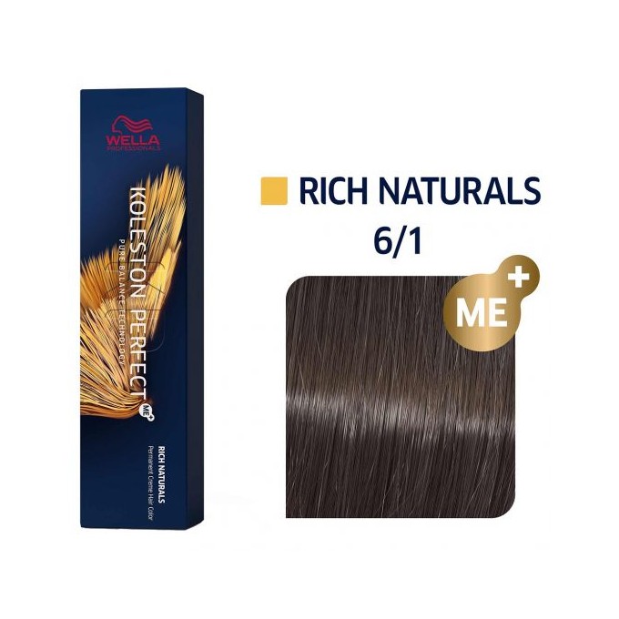 Wella Professional Koleston Perfect ME + Pure Naturals - plaukų dažai, 60 ml - 6/07