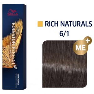Wella Professional Koleston Perfect ME + Pure Naturals - plaukų dažai, 60 ml - 6/07