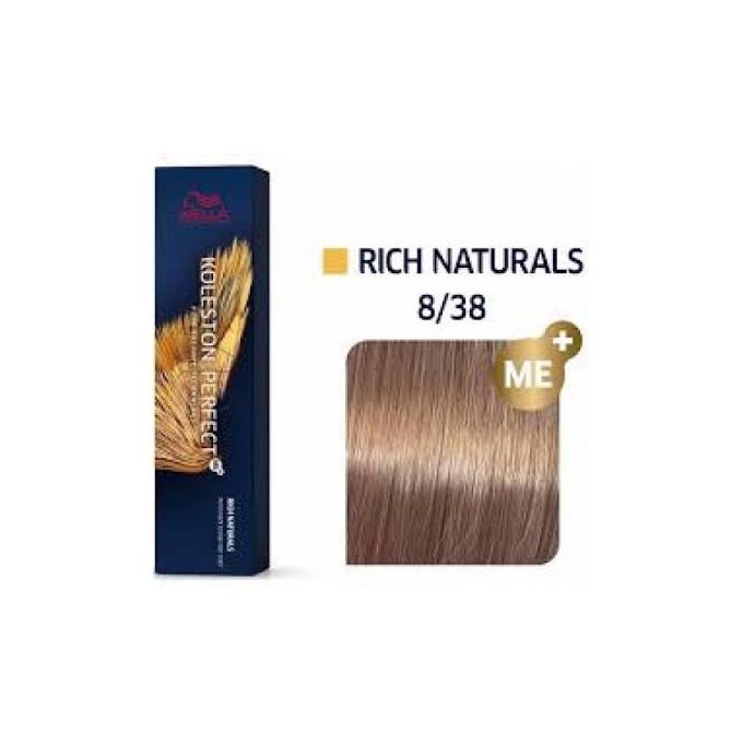Wella Professional Koleston Perfect ME + Pure Naturals - plaukų dažai, 60 ml - 8/01
