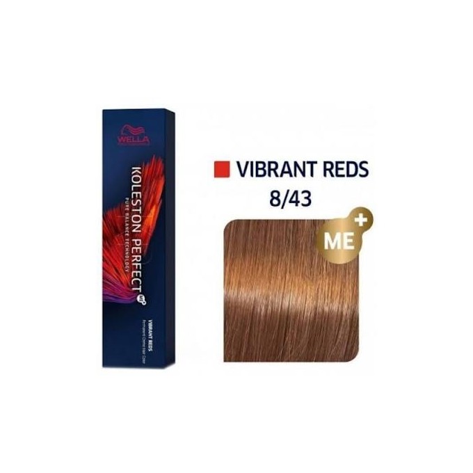 Wella Professional Koleston Perfect ME + Pure Naturals - plaukų dažai, 60 ml - 8/01