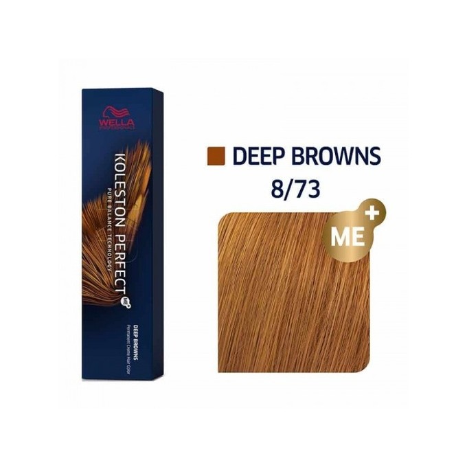 Wella Professional Koleston Perfect ME Rich Naturals - Permanent hair color 0ml 8/73