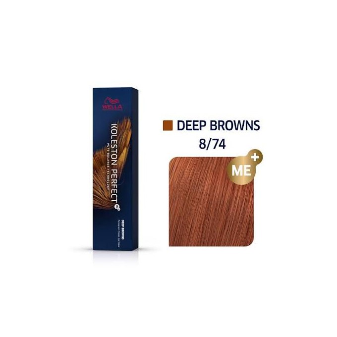 Wella Professional Koleston Perfect ME + Deep Browns - plaukų dažai, 60 ml - 8/71