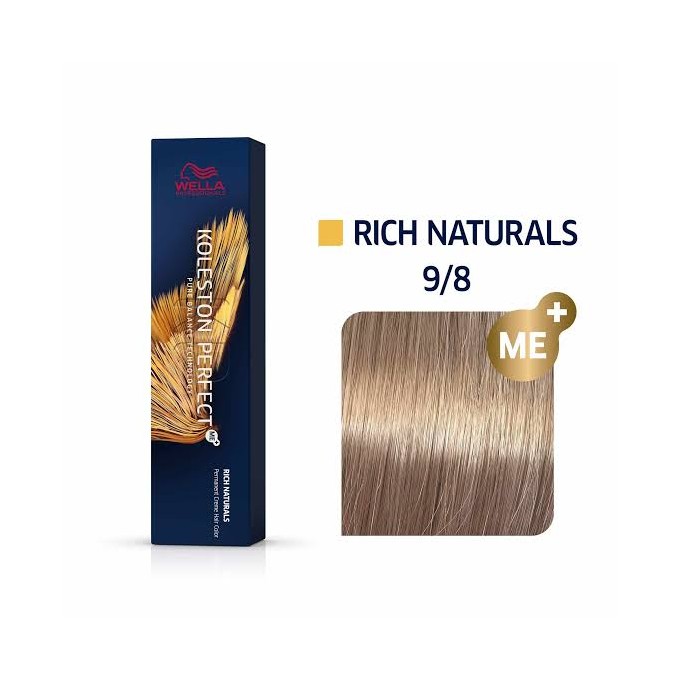 Wella Professional Koleston Perfect ME Rich Naturals - plaukų dažai, 60 ml - 9/8