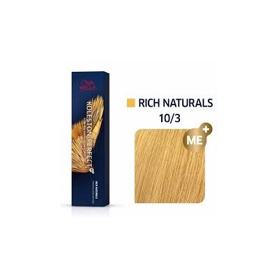 Wella Professional Koleston Perfect ME Rich Naturals - plaukų dažai, 60 ml - 10/3