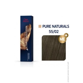Wella Professional Koleston Perfect ME + Pure Naturals - ilgalaikiai plaukų dažai, 60 ml - 55/0