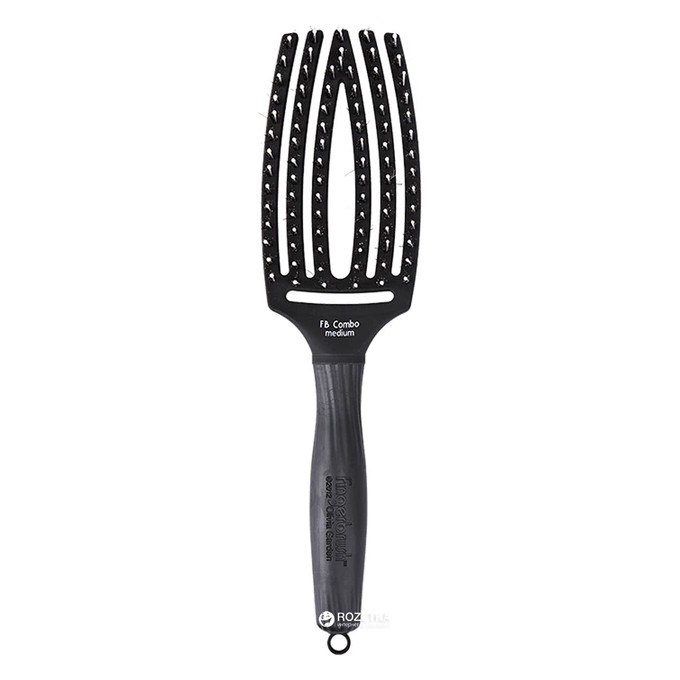 Olivia Garden Fingerbrush Combo Medium - Antistatic hair brush with bristles