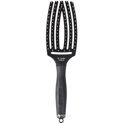 Olivia Garden Fingerbrush Combo Medium - Antistatic hair brush with bristles