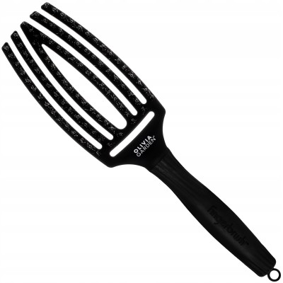 Olivia Garden Fingerbrush Combo Medium - Antistatic hair brush with bristles