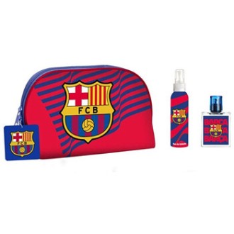 Dětské parfémy FC Barcelona Dárková sada EDT 50 ml, tělový sprej a kosmetická taška 50ml