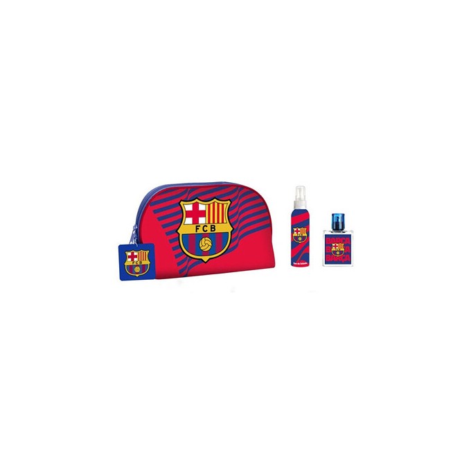 Dětské parfémy FC Barcelona Dárková sada EDT 50 ml, tělový sprej a kosmetická taška 50ml