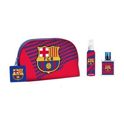 Dětské parfémy FC Barcelona Dárková sada EDT 50 ml, tělový sprej a kosmetická taška 50ml