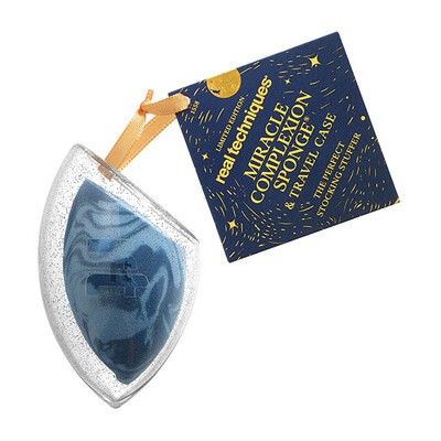 Real Techniques Miracle Foundation Sponge + Case - Zázračná houbička na make-up + pouzdro