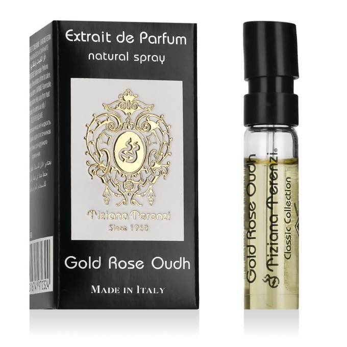 Tiziana Terenzi Gold Rose Oudh Extrait de Parfum sample kvepalai unisex, 1.5 ml