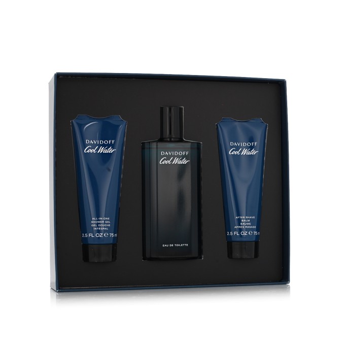 Davidoff Cool Water for Men EDT 125 ml + ASB 75 ml + SG 75 ml – kvepalų rinkinys vyrams