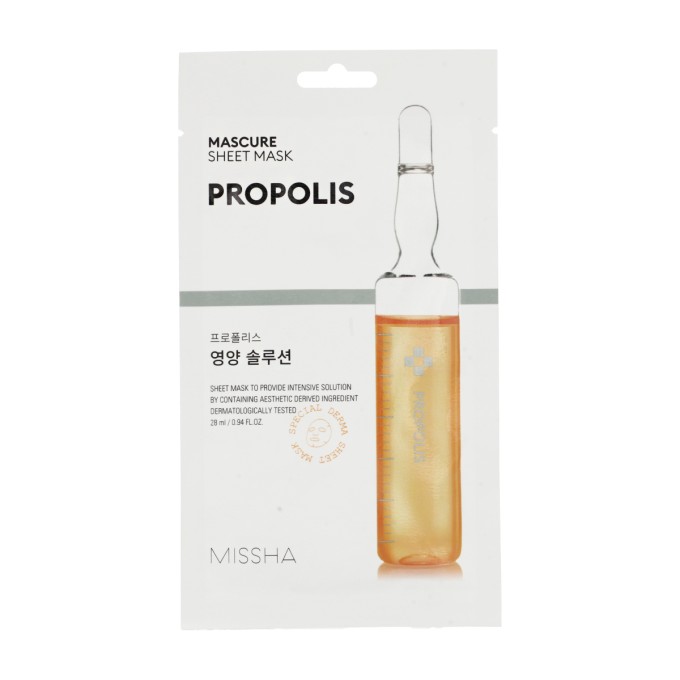 MISSHA Mascure Nutrition Solution Sheet Propolis kaukė, 28 ml
