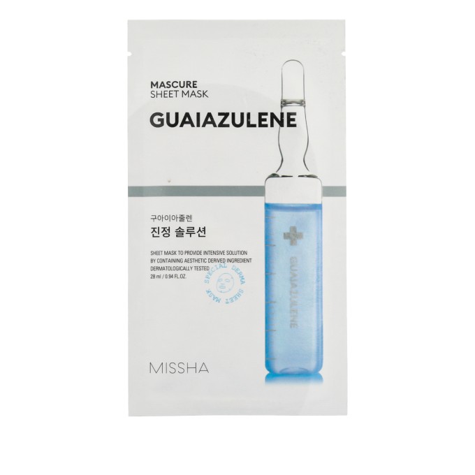 MISSHA Mascure Sheet Guaiazulene kaukė, 28 ml