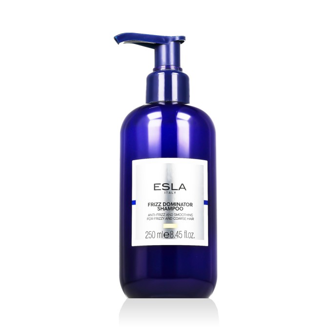 ESLA Italy Frizz Dominator glotninamasis šampūnas nepaklusniems ir besipučiantiems plaukams, 250 ml