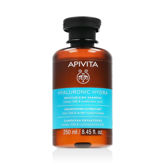 Apivita Hyaluronic Hydra Moisturizing drėkinamasis šampūnas, 250 ml
