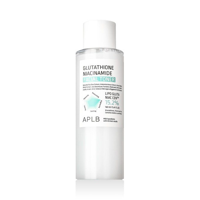 APLB Glutathione Niacinamide Facial šviesinamasis veido tonikas, 160 ml