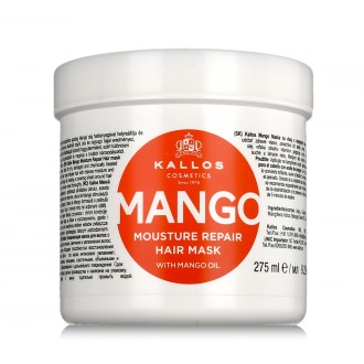 Kallos Cosmetics Mango Moisture Repair kaukė pažeistiems plaukams, 275 ml