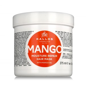Kallos Cosmetics Mango Moisture Repair kaukė pažeistiems plaukams, 275 ml