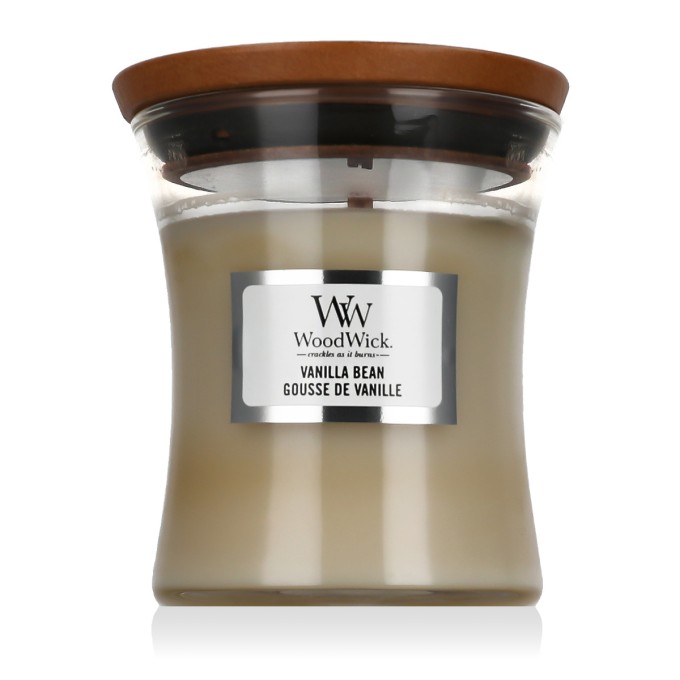 WoodWick Mini Hourglass Candles Vanilla Bean 85 g (color defect) kvapioji žvakė, 85 g
