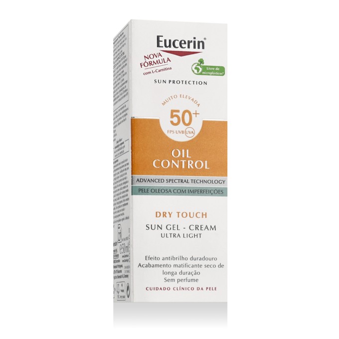 Eucerin Sun Protection Oil Control Sun Gel- SPF 50+ veido kremas su SPF, 50 ml