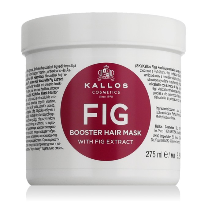 Kallos Cosmetics Fig plaukų kaukė, 275 ml