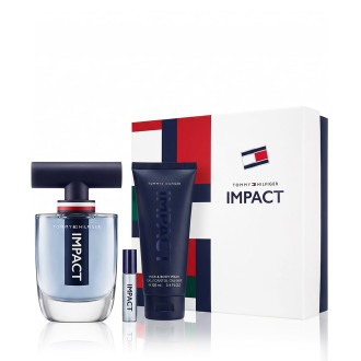 Tommy Hilfiger Impact EDT 100 ml + EDT MINI 4 ml + SG for Body & Hair 100 ml – kvepalų rinkinys vyrams
