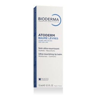 Bioderma Atoderm Lèvres Ultra-Nourishing lūpų balzamas, 15 ml