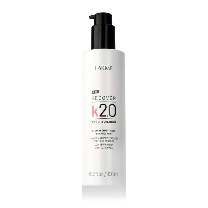 Lakme K2.0 Recover Restore Damaged Hair drėkinamasis kondicionierius pažeistiems plaukams, 300 ml