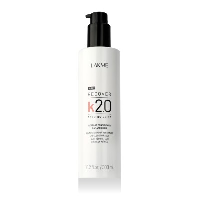 Lakme K2.0 Recover Restore Damaged Hair drėkinamasis kondicionierius pažeistiems plaukams, 300 ml