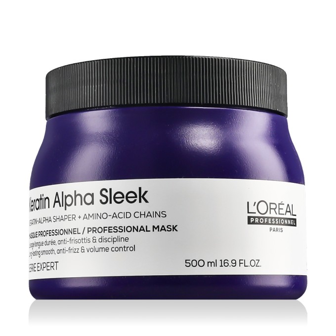 L'Oréal Professionnel Keratin Alpha Sleek plaukų kaukė, 500 ml