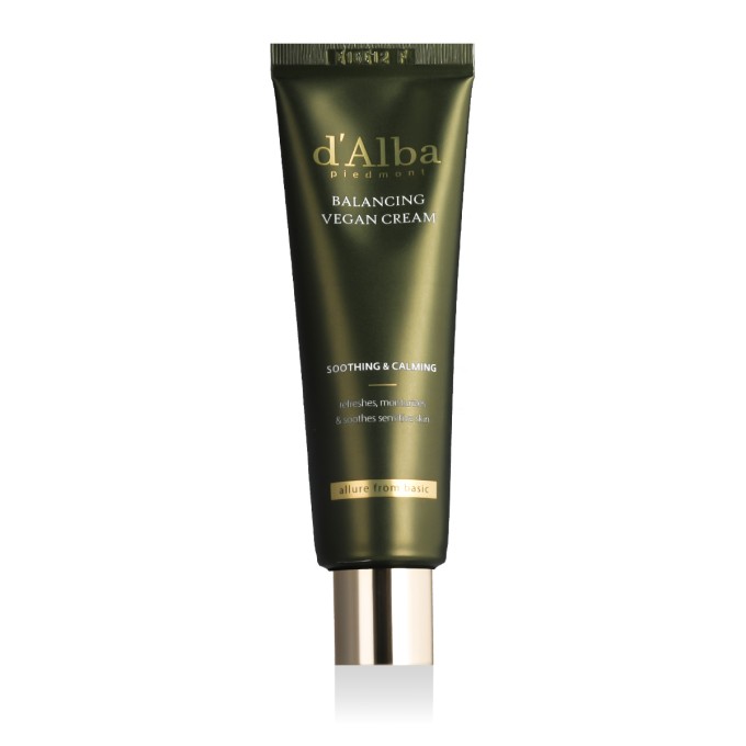 d'Alba Soothing & Calming Balancing Vegan drėkinamasis veido kremas, 55 ml
