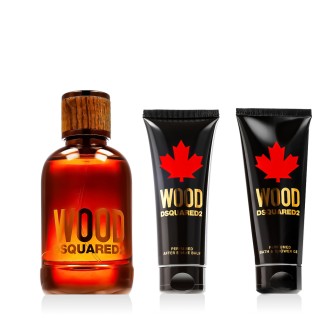 Dsquared2 Wood for Him EDT 100 ml + ASB 100 ml + SG 100 ml – kvepalų rinkinys vyrams 2