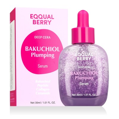 Eqqualberry Deep Cera Bakuchiol Plumping serumas nuo raukšlių, 30 ml
