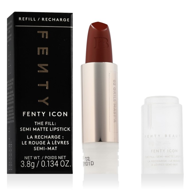 Fenty Beauty Fenty Icon The Fill: Semi Matte (02 Grill Mast'r) lūpų dažai, 3.8 g