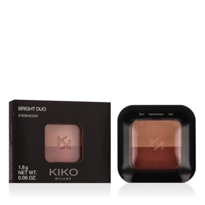 KIKO MILANO Bright Duo (03 Peach/Brick) akių šešėliai, 1.8 g