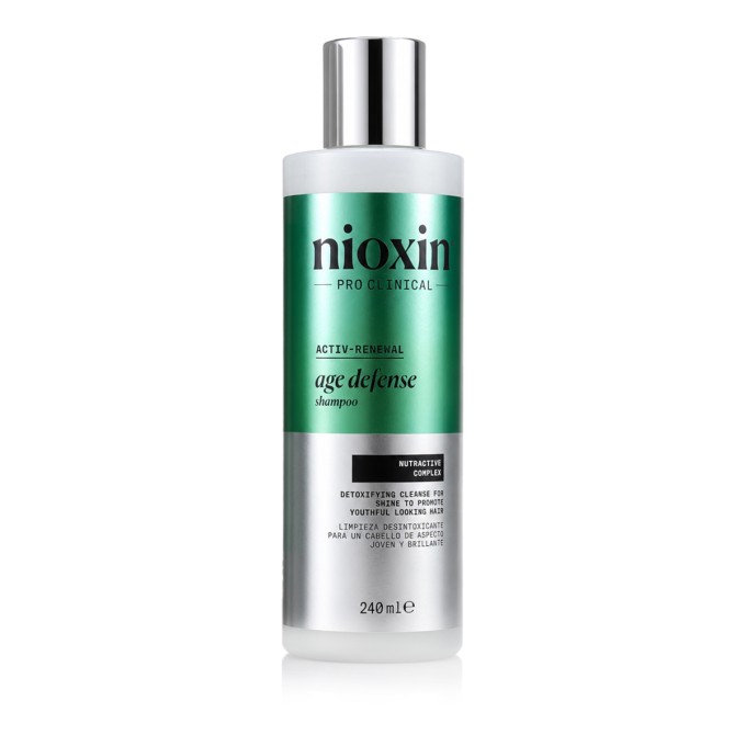 Nioxin Activ-Renewal Age Defense valomasis šampūnas, 240 ml
