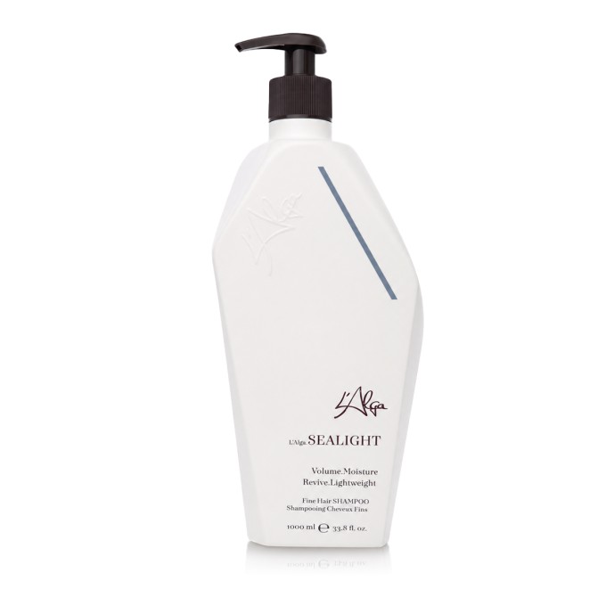 L'Alga SEALIGHT Fine Hair apimties suteikiantis šampūnas, 1000 ml